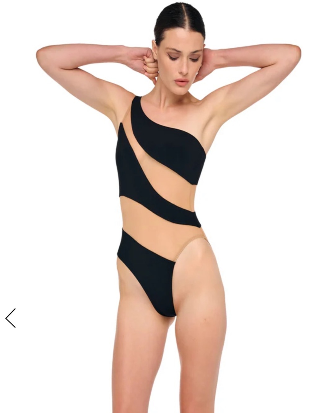 Norma Kamali SNAKE MESH MIO onepiece